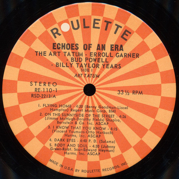 Art Tatum - Erroll Garner - Bud Powell - Billy Taylor : The Art Tatum - Erroll Garner - Bud Powell - Billy Taylor Years (2xLP, Comp)