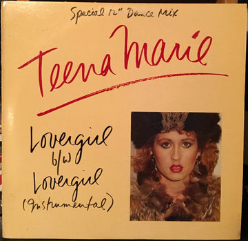 Teena Marie : Lovergirl B/W Lovergirl (Instrumental) (Special 12" Dance Mix) (Remixed Version) (12")