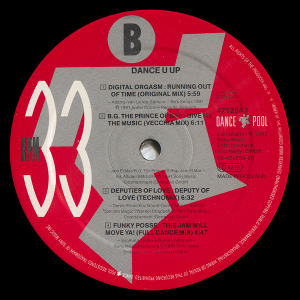 Various : Dance U Up Volume 1 (LP, Comp)