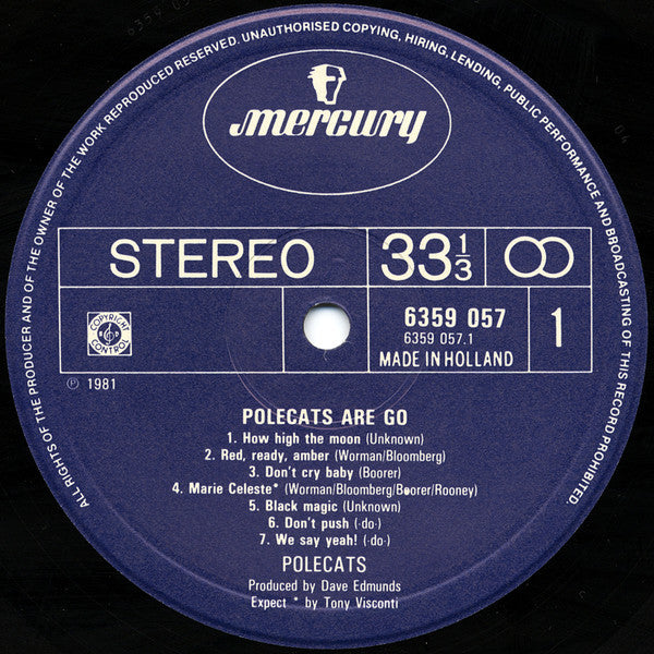 The Polecats : Polecats Are Go! (LP, Album)