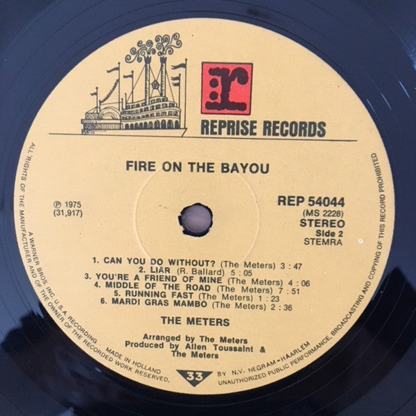 The Meters : Fire On The Bayou (LP, Album)