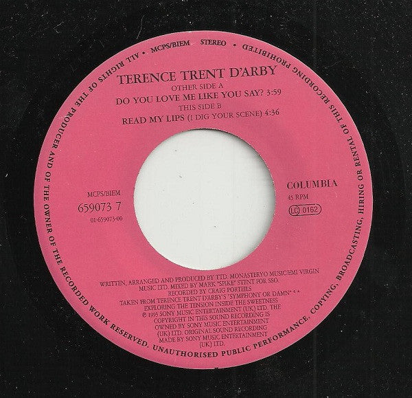 Terence Trent D'Arby : Do You Love Me Like You Say? (7", Single)