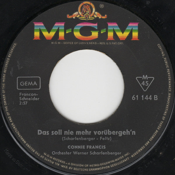 Connie Francis : Es Ist So Schön, Daß Es Dich Gibt (7", Single, Mono)
