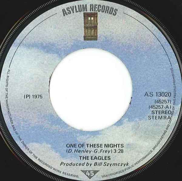 Eagles : One Of These Nights (7", Single)