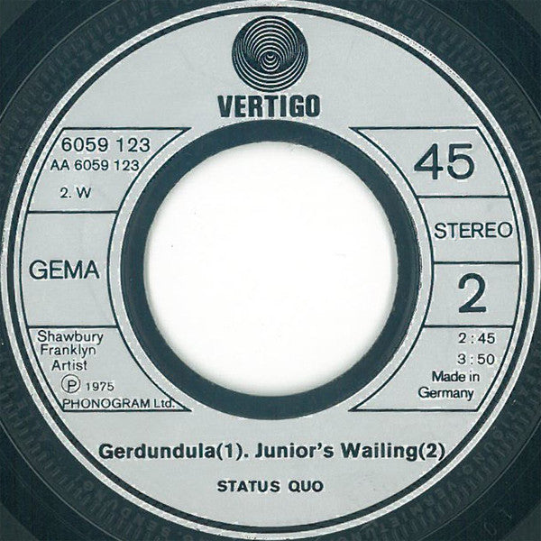 Status Quo : Live! (7", EP)