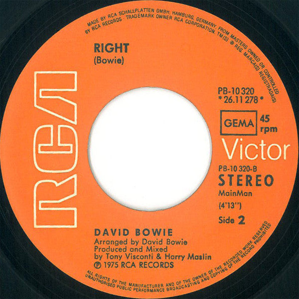 David Bowie : Fame (7", Single)