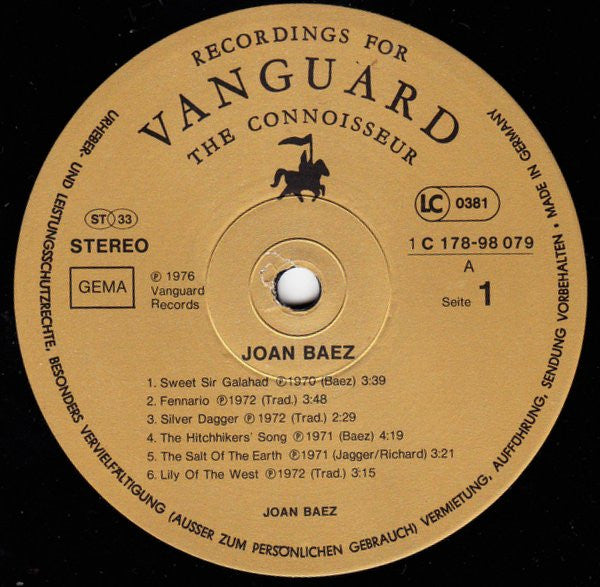 Joan Baez : Joan Baez (2xLP, Comp)