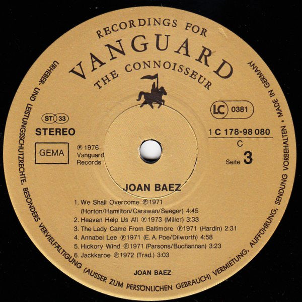 Joan Baez : Joan Baez (2xLP, Comp)