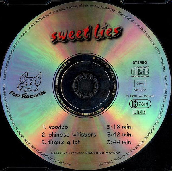 Sweet Lies (2) : Voodoo (CD, Single)