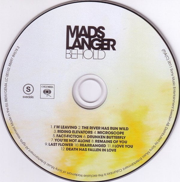 Mads Langer : Behold (CD, Album)