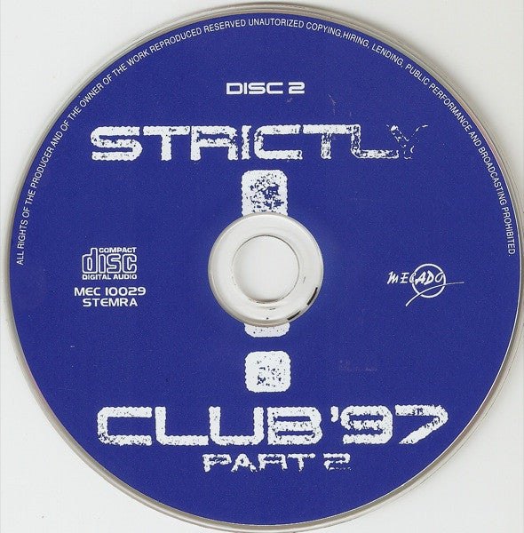 Various : Strictly Club '97 Part 2 (2xCD, Comp, Mixed)