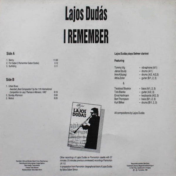 Lajos Dudas : I Remember (LP, Comp)