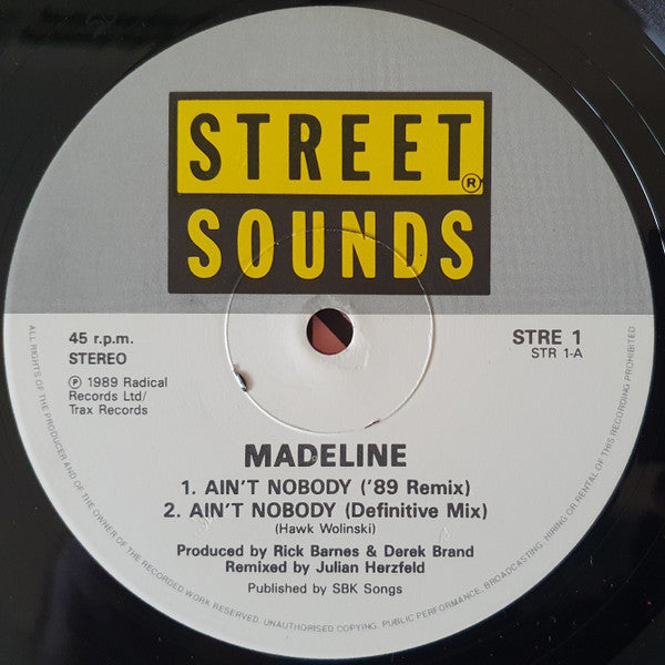 Madeline (5) : Ain't Nobody (12", Ltd)