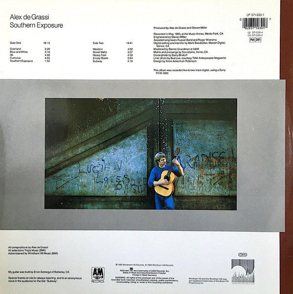 Alex De Grassi : Southern Exposure (LP)