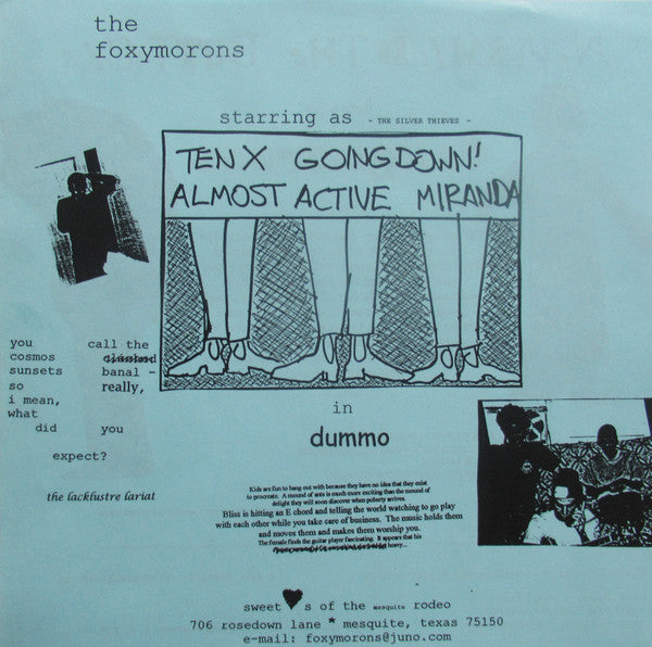 The Foxymorons : The Silver Leaves E.P. (7", EP, Num)