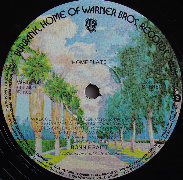 Bonnie Raitt : Home Plate (LP, Album)