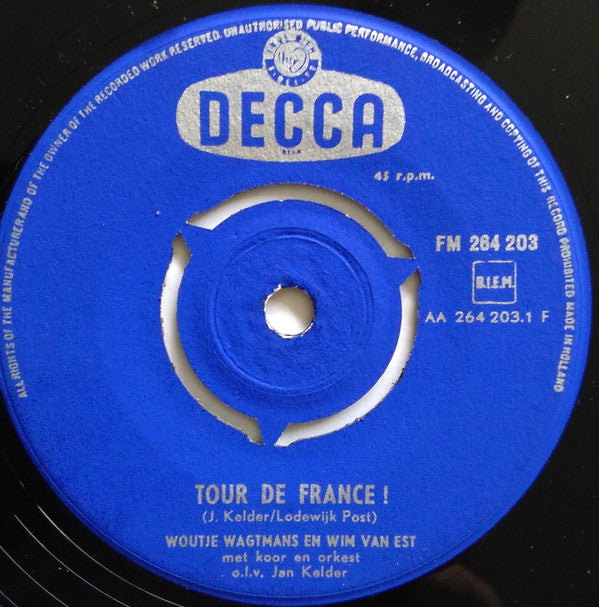 Wout Wagtmans En Wim van Est / Gerrit Voorting En Zijn Vrouw : Tour De France! / De Gele Trui (7", Single)