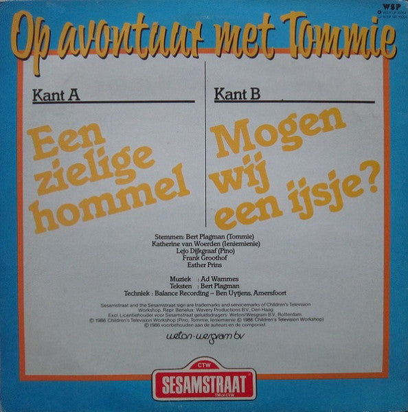 Sesamstraat : Op Avontuur Met Tommie (LP)