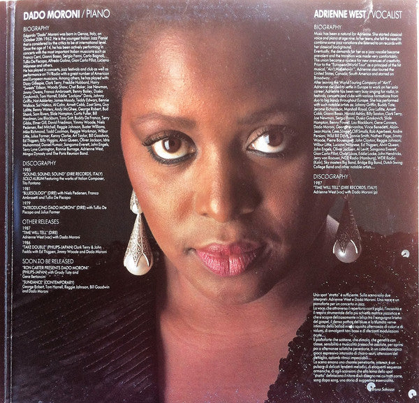 Adrienne West / Dado Moroni : Time Will Tell (LP, Album)
