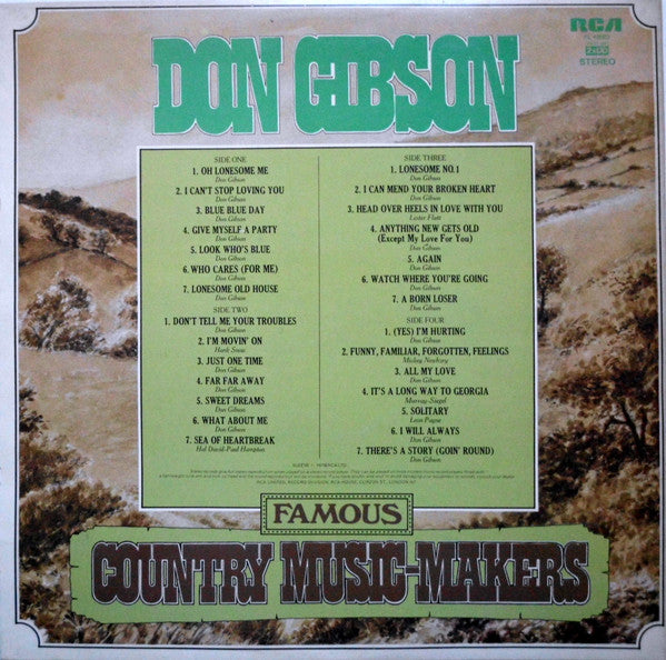 Don Gibson : Famous Country Music-Makers (2xLP, Comp, Gat)
