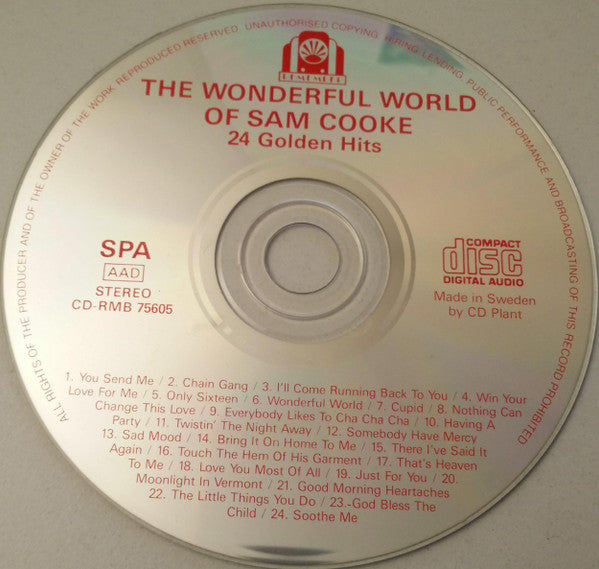 Sam Cooke : The Wonderful World Of Sam Cooke (CD, Comp)
