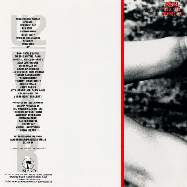 U2 : War (CD, Album, RE)