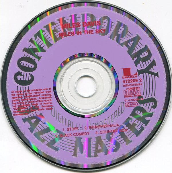 Miles Davis : Miles In The Sky (CD, Album, RE, RM)