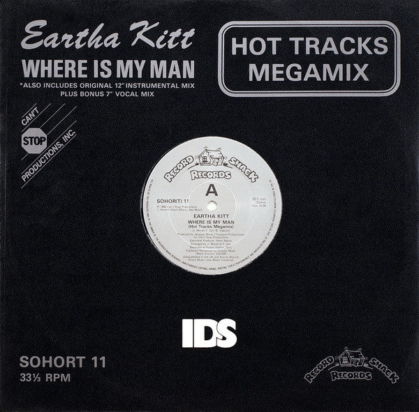 Eartha Kitt : Where Is My Man (Hot Tracks Megamix) (12")