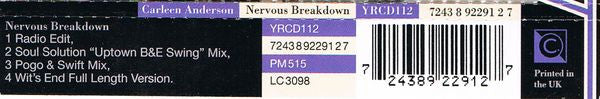 Carleen Anderson : Nervous Breakdown (CD, Single)