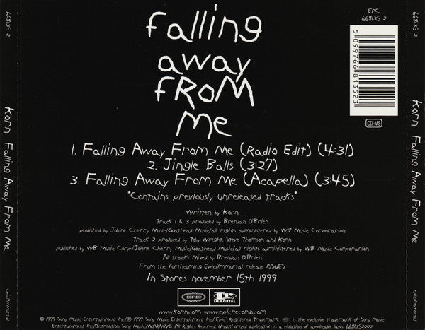 Korn : Falling Away From Me (CD, Maxi)