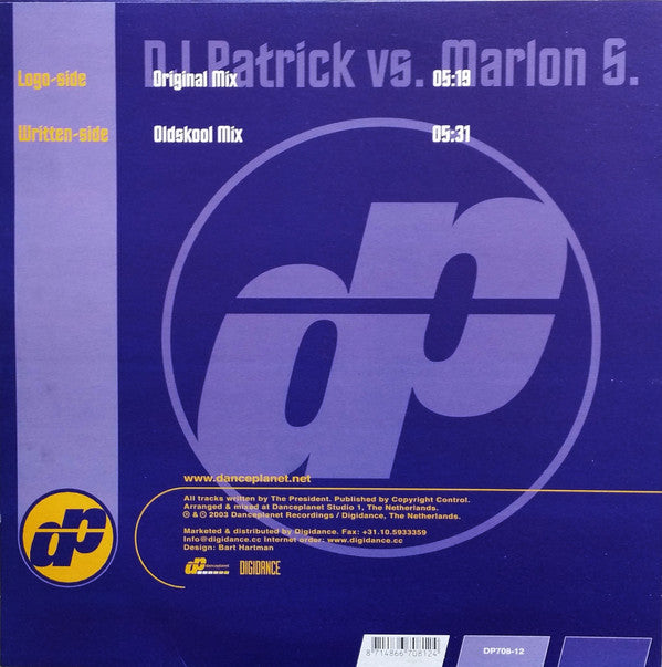 DJ Patrick vs. Marlon S : Beat Back (12")