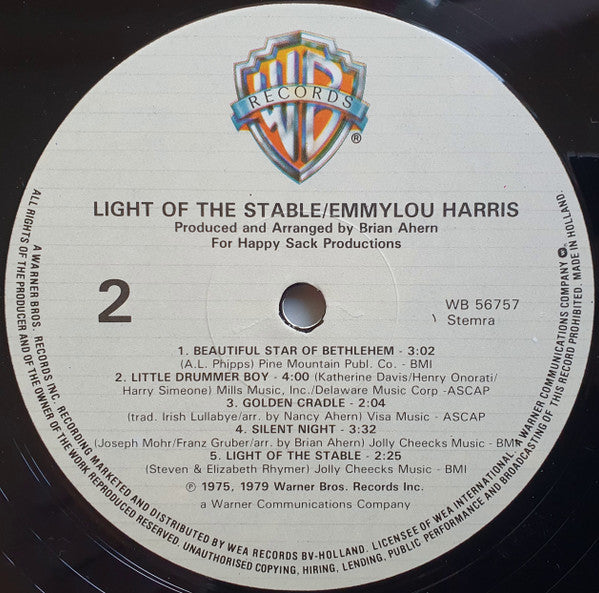 Emmylou Harris : Light Of The Stable (LP, Album)