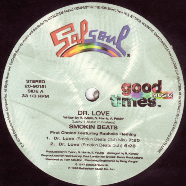 First Choice Featuring Rochelle Fleming : Dr. Love (12")