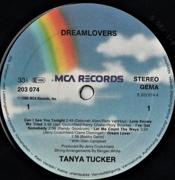 Tanya Tucker : Dreamlovers (LP, Album)