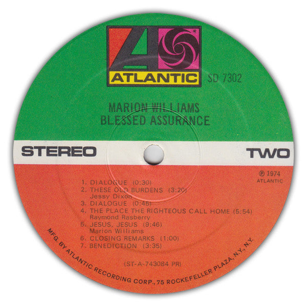Marion Williams : Blessed Assurance (LP, PR )
