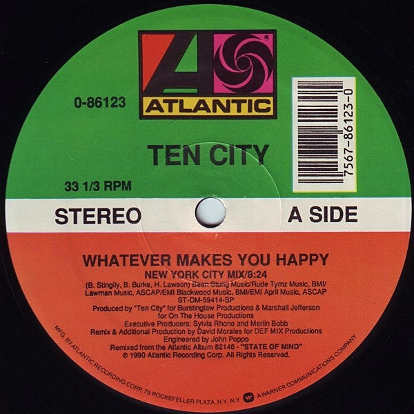 Ten City : Whatever Makes You Happy (12")