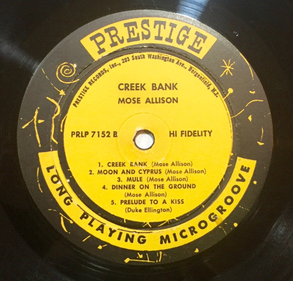 Mose Allison : Creek Bank (LP, Album, Mono, Abb)