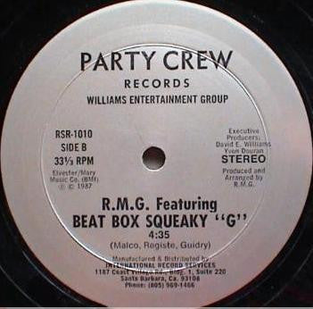 R.M.G. : Sam's A Man / Don't  Drop The Soap (12")