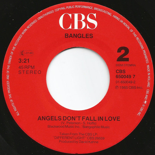 Bangles : Walk Like An Egyptian (7", Single)