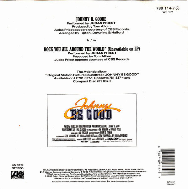 Judas Priest : Johnny B. Goode (7", Single)