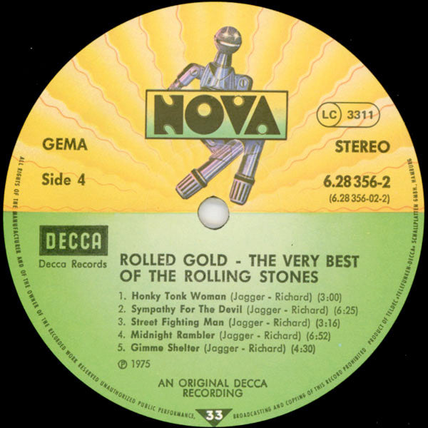 The Rolling Stones : Rolled Gold (The Very Best Of The Rolling Stones) (2xLP, Comp, RP, Gat)