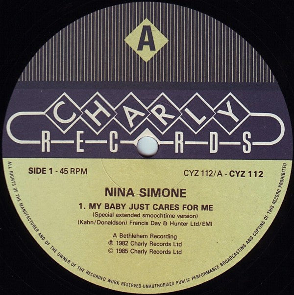 Nina Simone : My Baby Just Cares For Me (12")