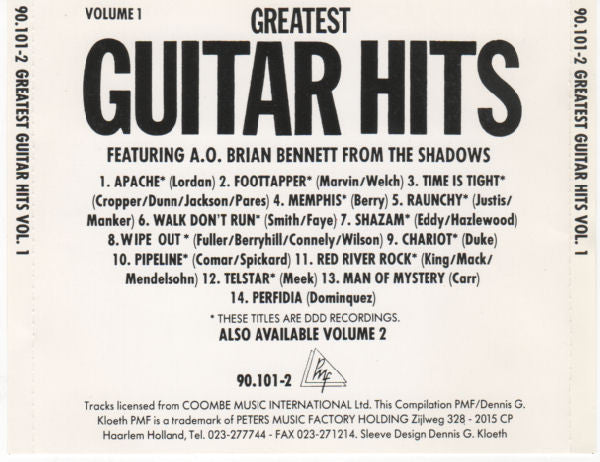 Unknown Artist : Greatest Guitar Hits Vol. 1 (CD, Album)