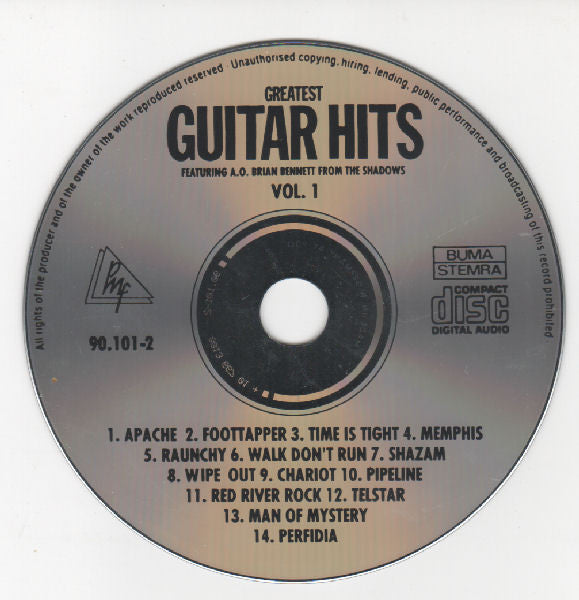 Unknown Artist : Greatest Guitar Hits Vol. 1 (CD, Album)