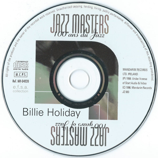 Billie Holiday : Jazz Masters (100 Ans De Jazz) (CD, Comp)