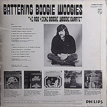 Rob Hoeke Boogie Woogie Quartet : Battering Boogie Woogies (LP, Comp)