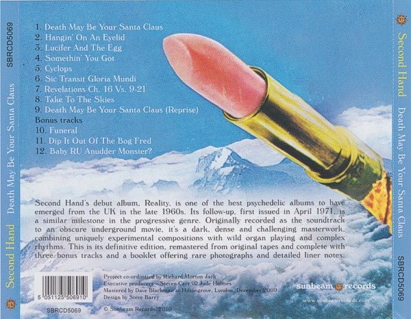 Second Hand : Death May Be Your Santa Claus (CD, Album, RE, RM)