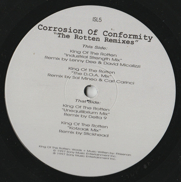 Corrosion Of Conformity : The Rotten Remixes (12", RP)