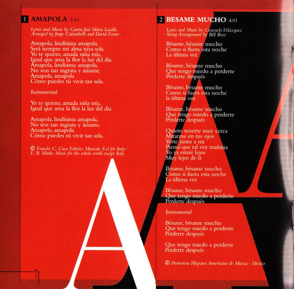 Andrea Bocelli : Amore (CD, Album, Sup)