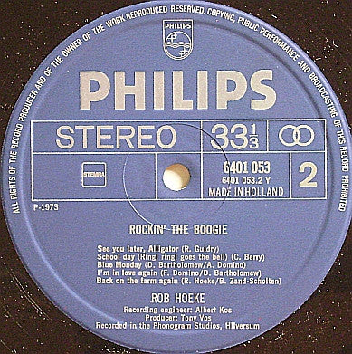 Rob Hoeke : Rockin' The Boogie (LP, Album)